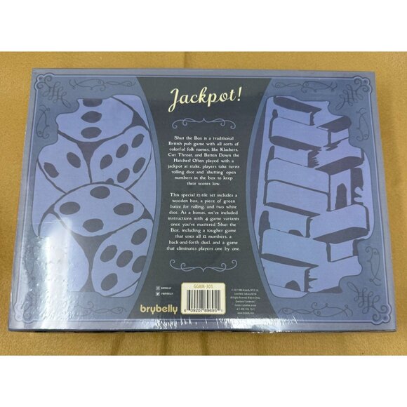 Wooden Shut The Box Game 12 Tiles Dice Brybelly Pub New Sealed 5 Ways to Play - Picture 2 of 4